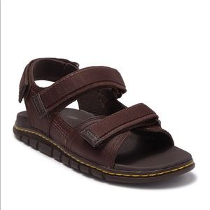 Dr. Martens Athens Sandal in Tan/ Dark Brown